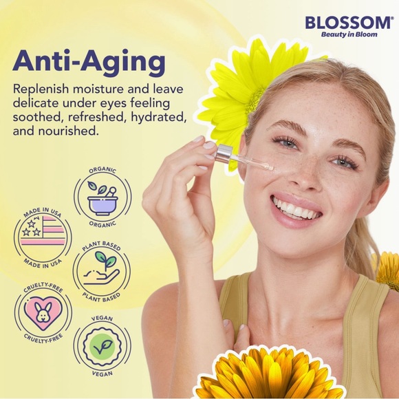 Blossom All Natural Face Serum & Eye Serum. .5 fl oz ea. - Picture 4 of 9